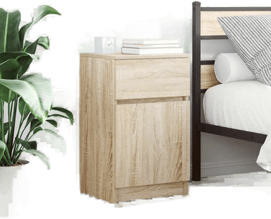 Vidaxl Nattbord sonoma eik 39x35x65 cm