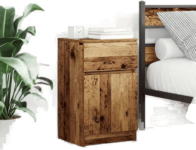 Vidaxl Nattbord 2 stk gammelt tre