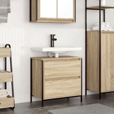 Vidaxl Baderomsservantskap sonoma eik 60x34,5 cm