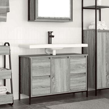 Vidaxl Servantskap grå Sonoma 90 cm