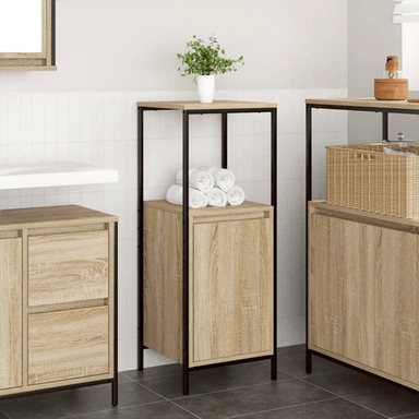 Vidaxl Baderomsskap sonoma eik 36x35x95 cm