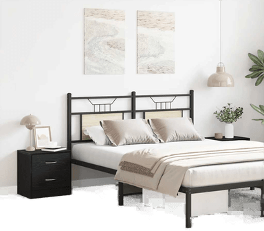 Vidaxl Nattbord 2 stk svart eik