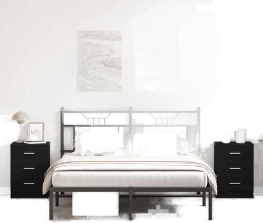 Vidaxl Nattbord 2 stk svart eik