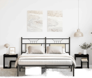 Vidaxl Nattbordskap 2 pcs Svart Eik