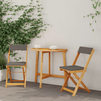 Vidaxl Bistrosett 3 pcs Olje naturlig