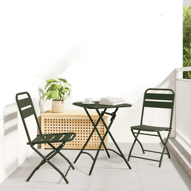 Vidaxl Bistrosett 3 deler grønn