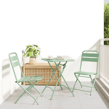 Vidaxl Bistrosett 3 deler grønn