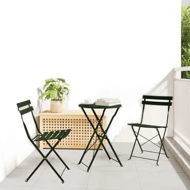 Vidaxl Sammenleggbart Bistrosett 3 pcs