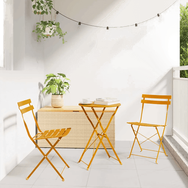 Vidaxl Sammenleggbart Bistrosett 3 pcs