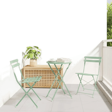 Vidaxl Sammenleggbart Bistrosett 3 pcs