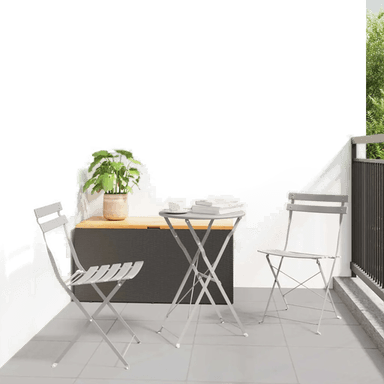 Vidaxl Sammenleggbart Bistrosett 3 pcs