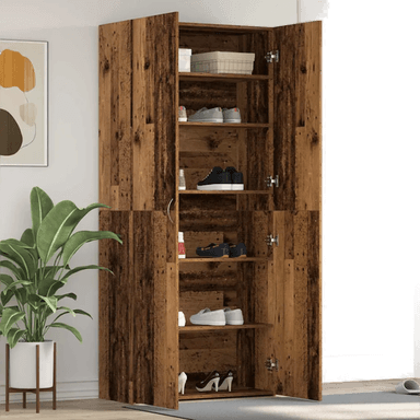 Vidaxl Sko Skap Brun 80 x 35,5 x 180 cm