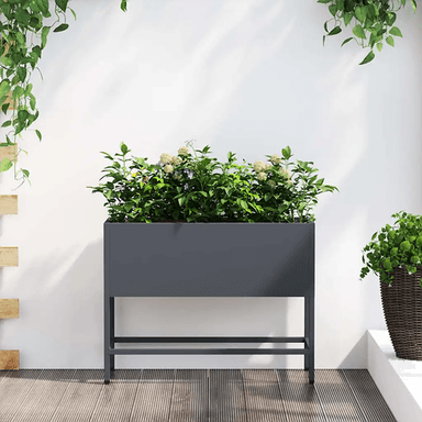 vidaXL Hevet Hageplante Antrasitt 60 x 26 x 45 cm