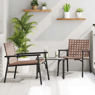 Vidaxl Hage Stol 2 pcs Brun