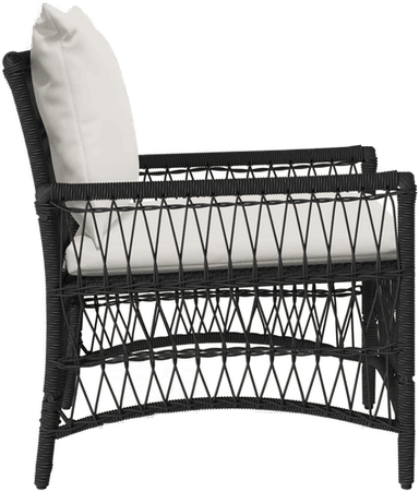 Vidaxl Hage Stol Svart 73 x 61 x 77 cm