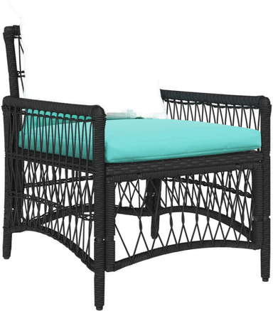 vidaXL Hage Stol Svart