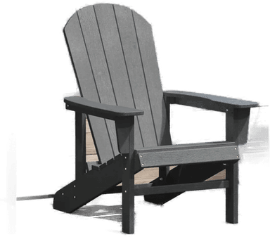 Vidaxl Adirondack-stol Lysegrå