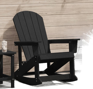 Vidaxl Adirondack gyngestol Svart 92 x 73,5 x 92 cm