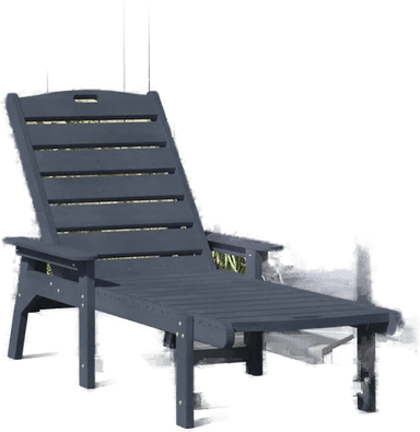 Vidaxl Solstol Marineblå 195,5 x 53 x 98,5 cm