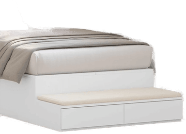 Vidaxl Sengeskuffer Hvit 90 x 36,5 cm