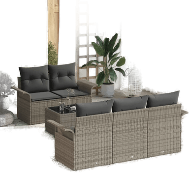 Vidaxl Sofa sett 6 pcs Grå