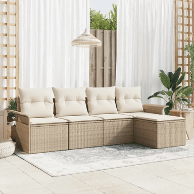 Vidaxl Utesofa 5 pcs Beige