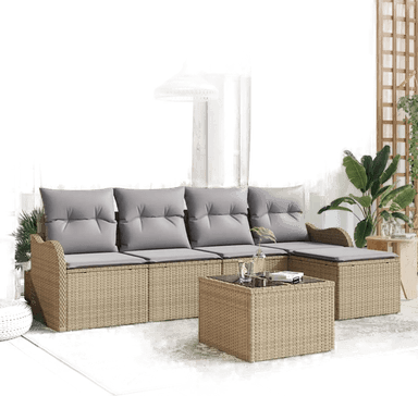 Vidaxl Hagesofa Set Beige