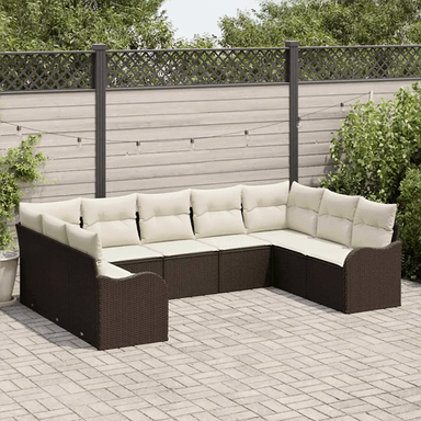 Vidaxl Hagesofa Set Brun