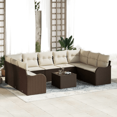 Vidaxl Hagesofa Set Brun