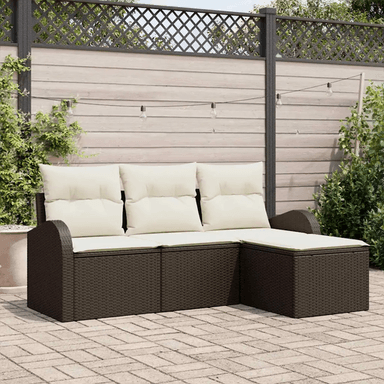 Vidaxl Hagesofa Set Brun