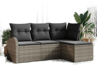 Vidaxl Hagesofa Set Grå