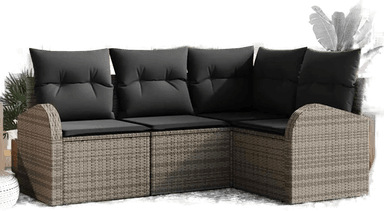 Vidaxl Hagesofa Set Grå