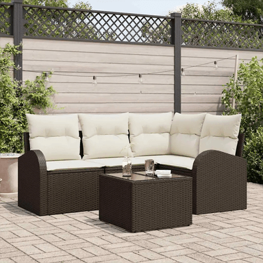 Vidaxl Hagesofa Set Brun