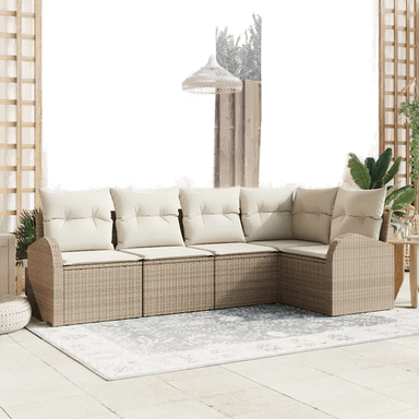 Vidaxl Sofa sett 5 pcs Beige