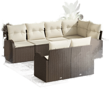 Vidaxl Hagesofa Set Brun