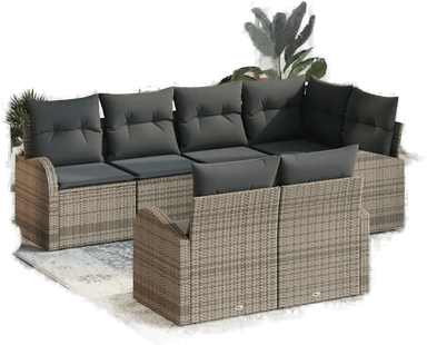 Vidaxl Hagesofa Set Grå