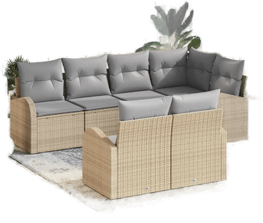 Vidaxl Hagesofa Set Beige
