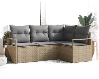 Vidaxl Sofa sett 4 deler Beige