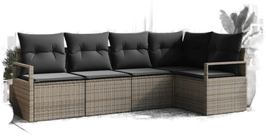 Vidaxl Sofa sett 5 pcs Grå