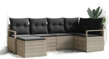 Vidaxl Sofa sett 6 pcs Lysegrå