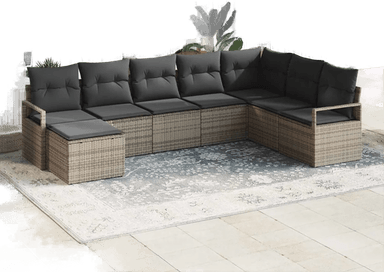 Vidaxl Sofa sett 8 pcs Grå