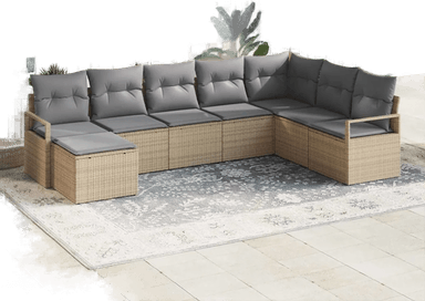 Vidaxl Sofa sett 8 pcs Beige