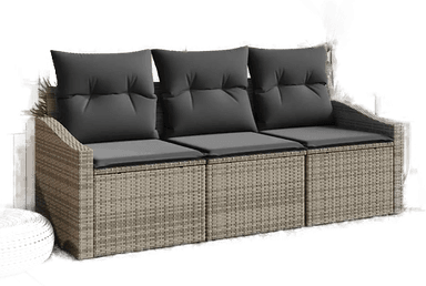 Vidaxl Sofa sett 3 pcs Grå