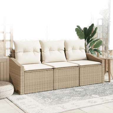 Vidaxl Sofa sett 3 pcs Beige