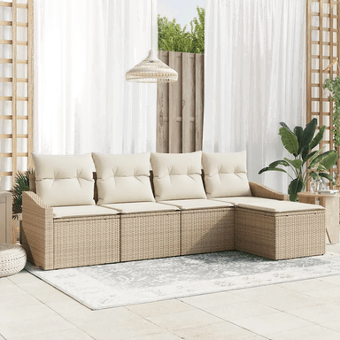 Vidaxl Sofa sett 5 pcs Beige