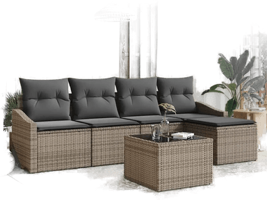 Vidaxl Sofa sett 6 pcs Grå