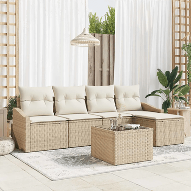 Vidaxl Sofa sett 6 pcs Beige