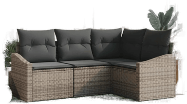 Vidaxl Sofa sett 4 pcs Grå