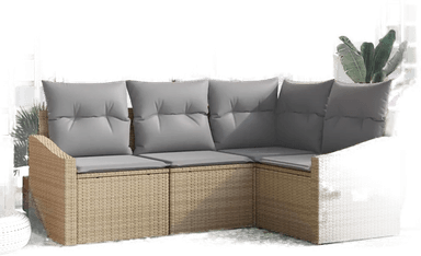 Vidaxl Sofa sett 4 pcs Beige