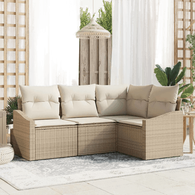 Vidaxl Sofa sett 4 pcs Beige